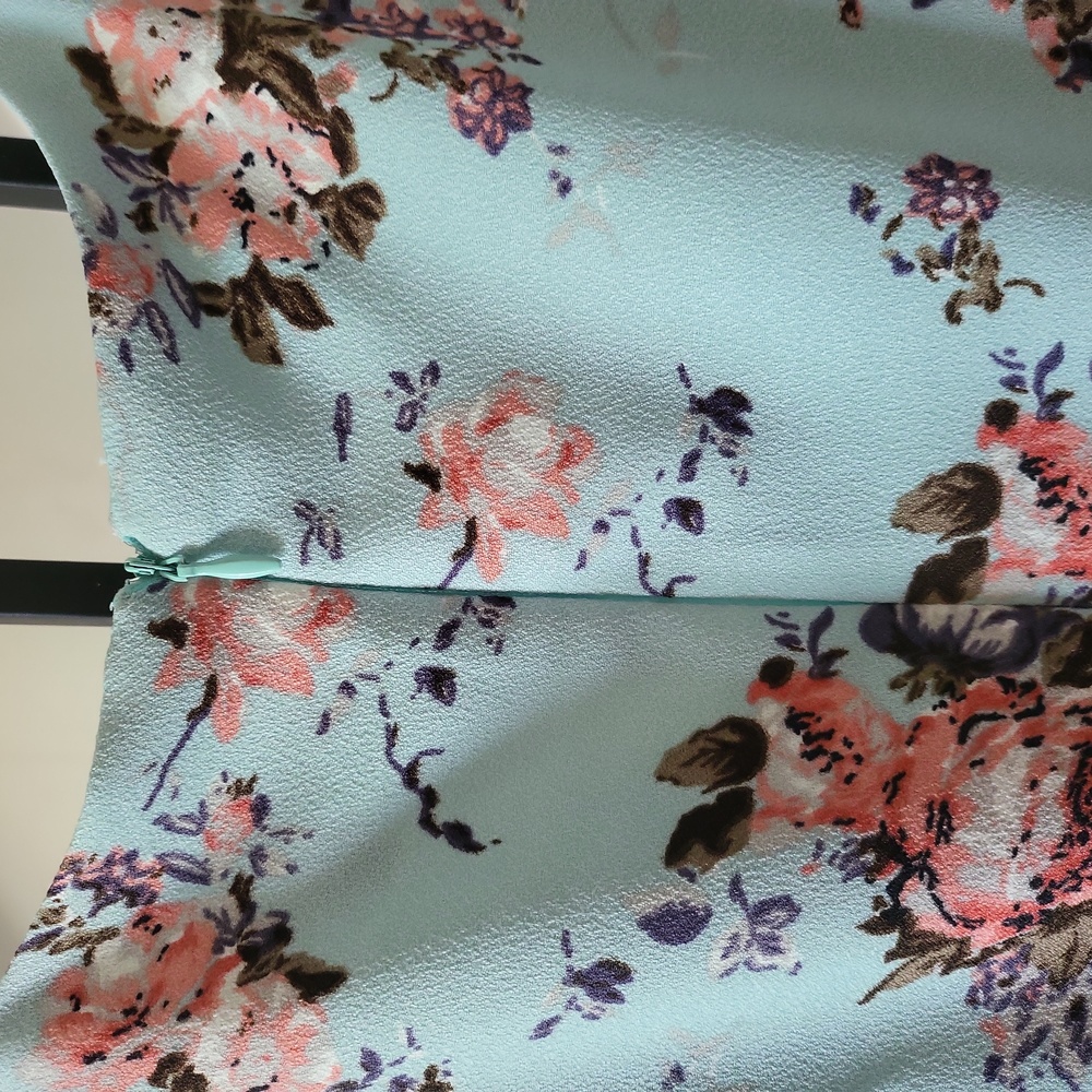 FINAL CLEARANCE Betsey Johnson Mint Blue Floral Dress NWT - Picture 3 of 8